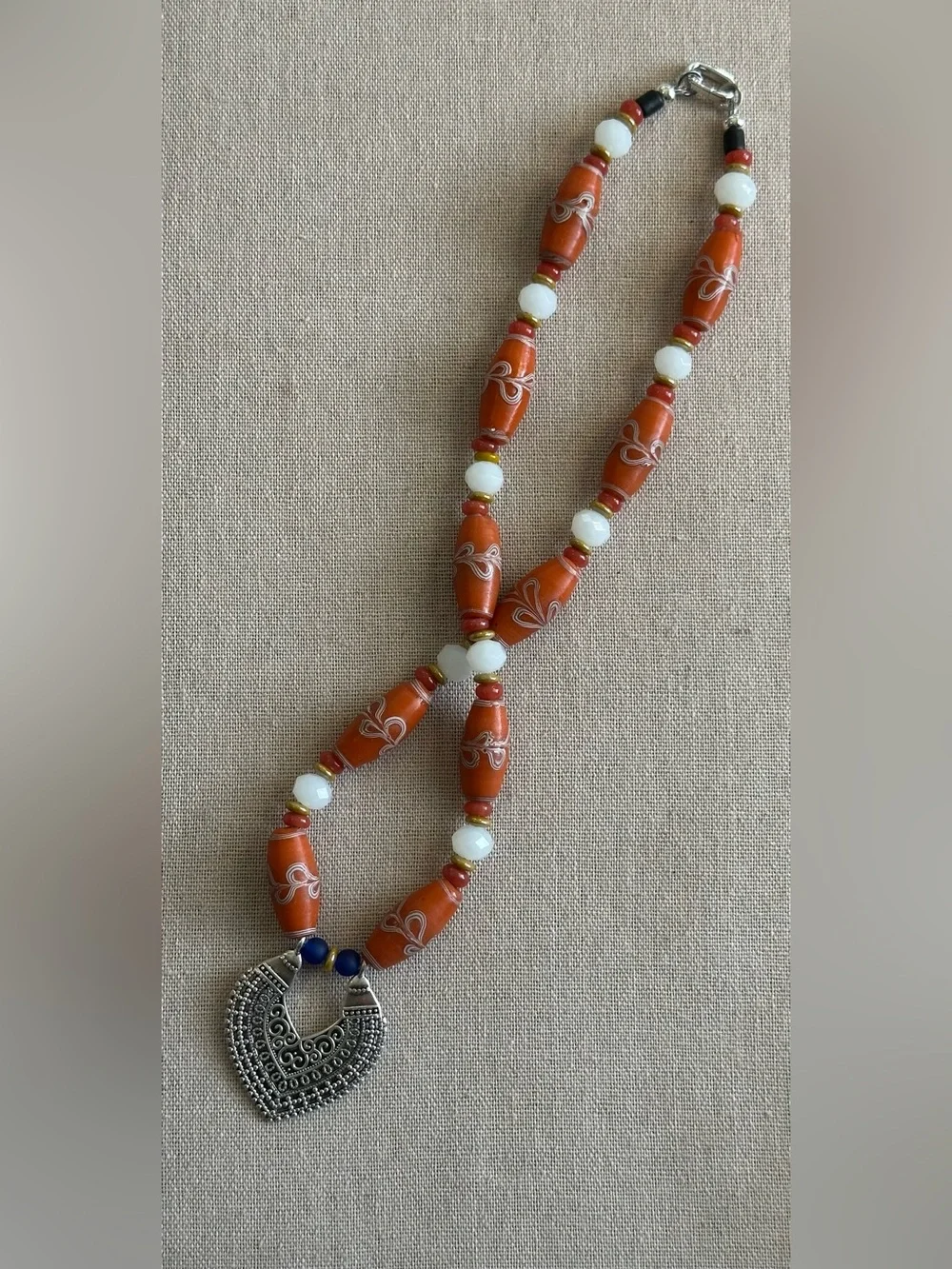 Handmade orange african